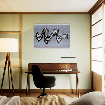 BRUSHSTROKE 1965 - Roy Lichtenstein Brushed Aluminum Print - 70x100 cm / 28x40 inches | Roy Lichtenstein Aluminum Print | Roy Lichtenstein Prints