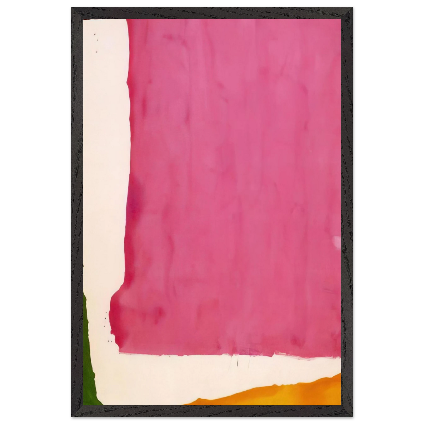 Helen Frankenthaler - Mauve District - 1966 Wall art - 13x18 cm / 5x7 inches - Premium Wooden Framed Poster With Fine Art Paper-canvas - White frame