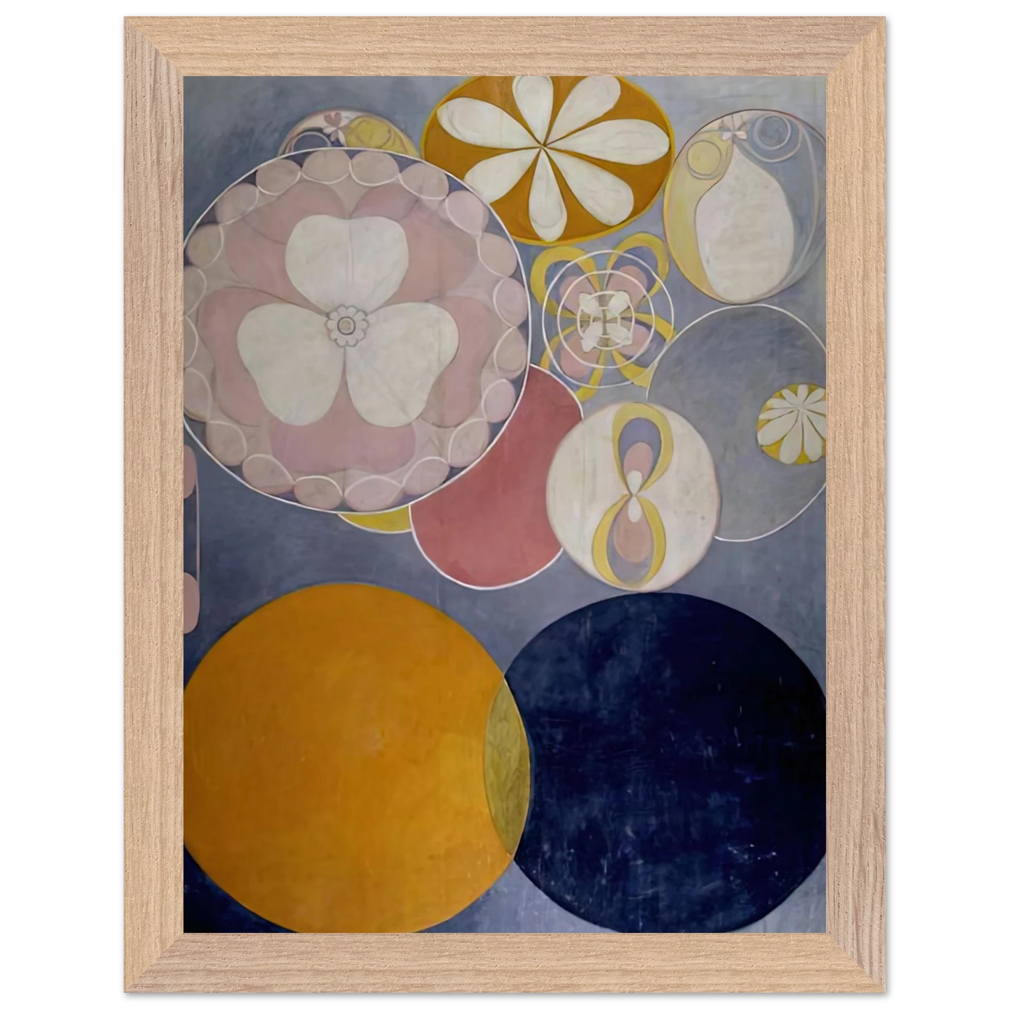 Hilma af Klint - DE TIO ST RSTA N 2 BARNAALDERN 1907 Wall art - 21x29.7 cm / 8x12" - Fine Art Poster-canvas - -