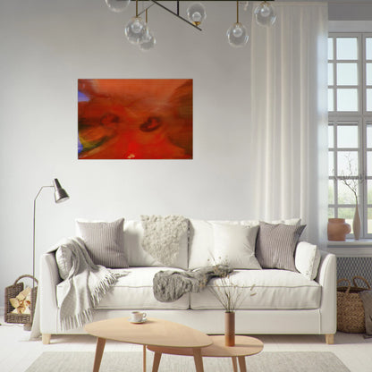 Red Petals - Sam Gilliam Brushed Aluminum Print - 70x100 cm / 28x40 inches | Sam Gilliam Aluminum Print | Sam Gilliam Prints