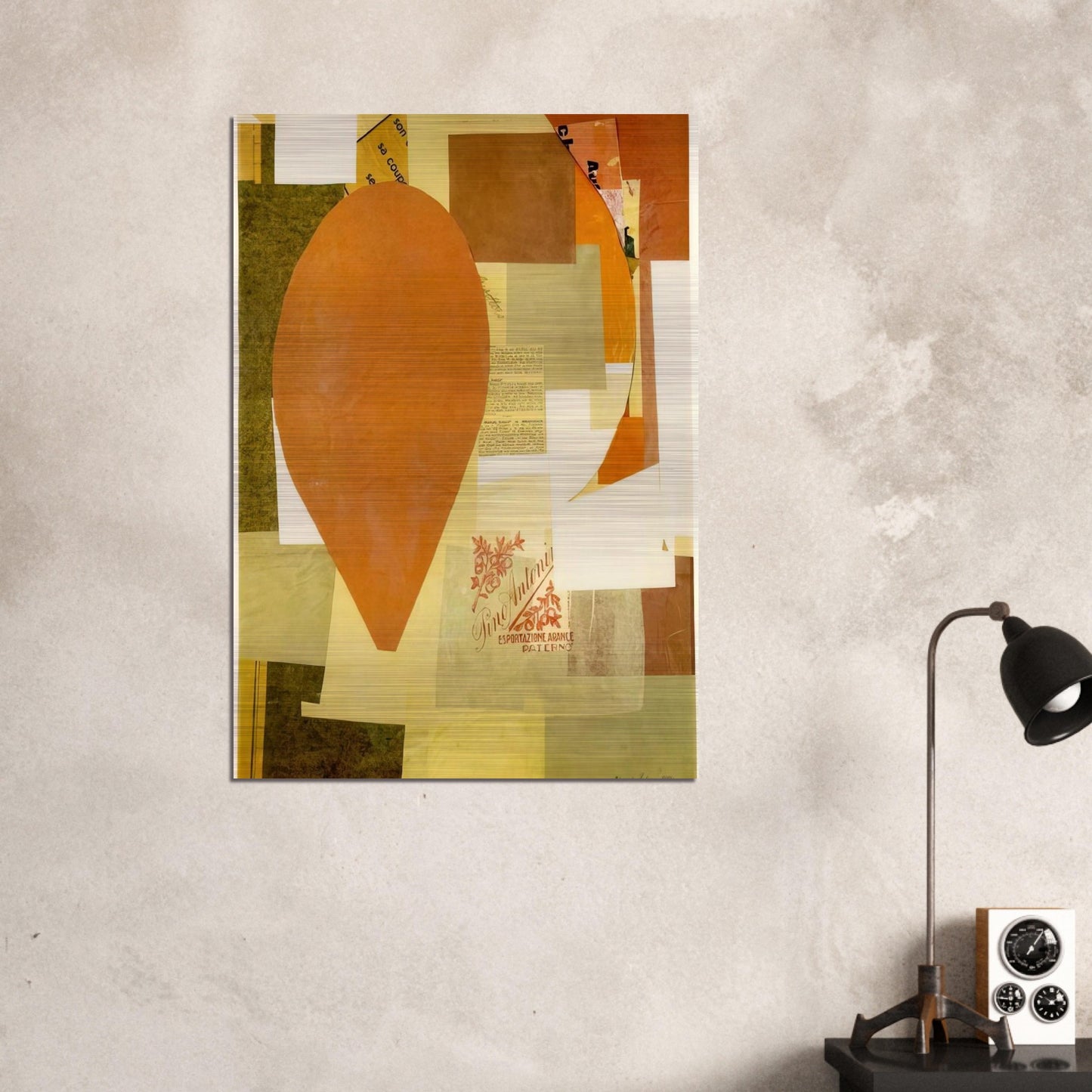 PINO ANTONI 1934 - Kurt Schwitters Brushed Aluminum Print - 70x100 cm / 28x40 inches | Kurt Schwitters Aluminum Print | Kurt Schwitters Prints
